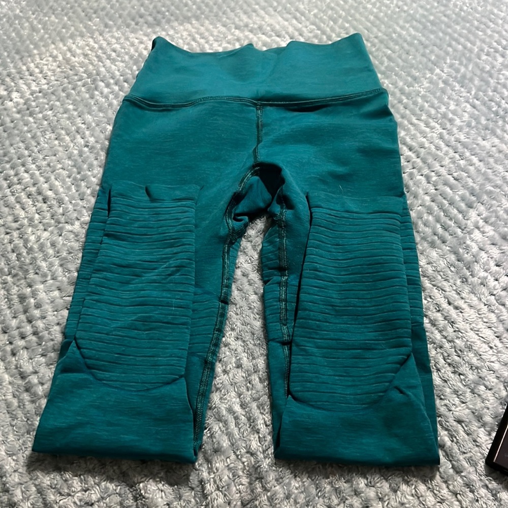 Alphalete teal OG leggings- Small
